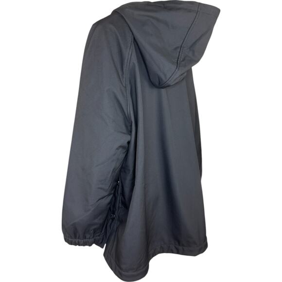 Dennis Basso V-Luxe Black Coat Hooded Zip Button Vent Adjustable 2X Outerwear - Picture 10 of 14